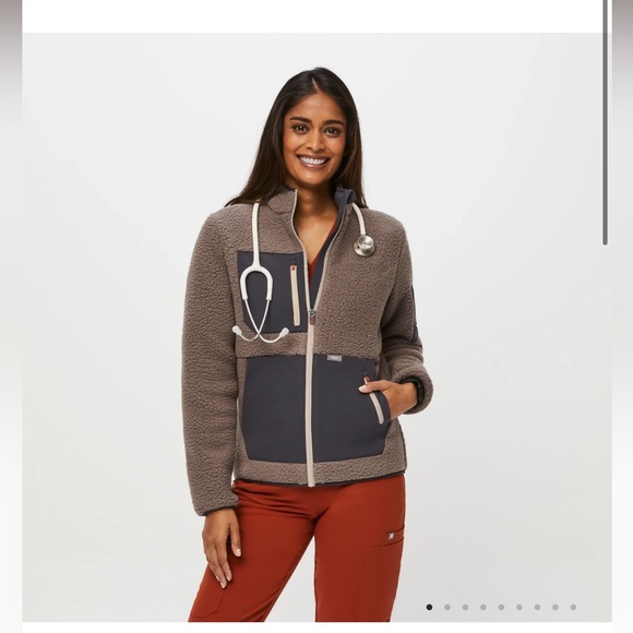 Figs Jackets & Blazers - COPY - On Shift Sherpa Jacket